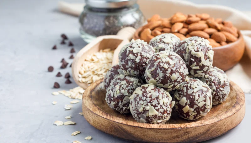 Trufas de almendras y cacao