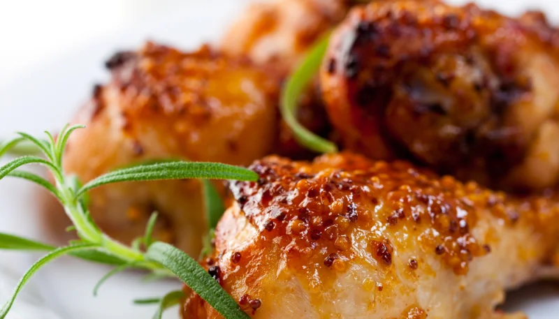 Alitas de pollo a la mostaza