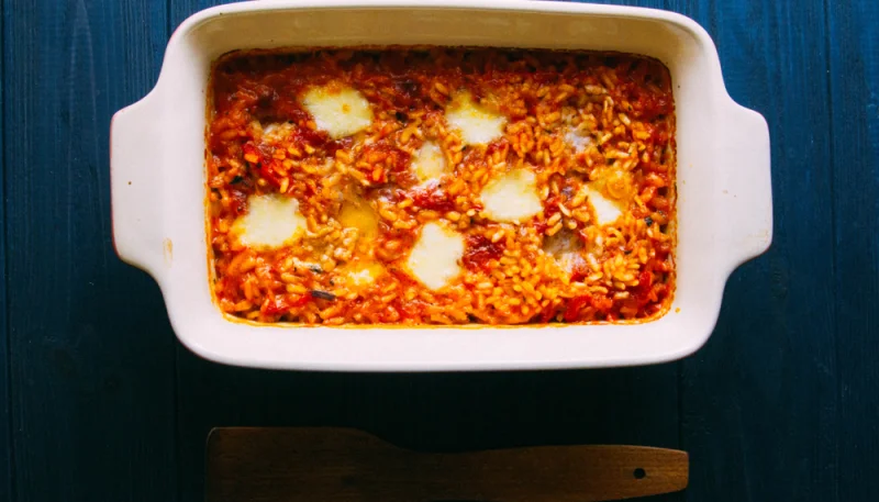 Arroz horneado especial