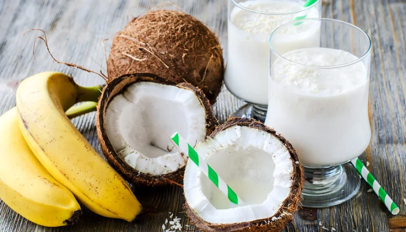 Batido de leche de coco