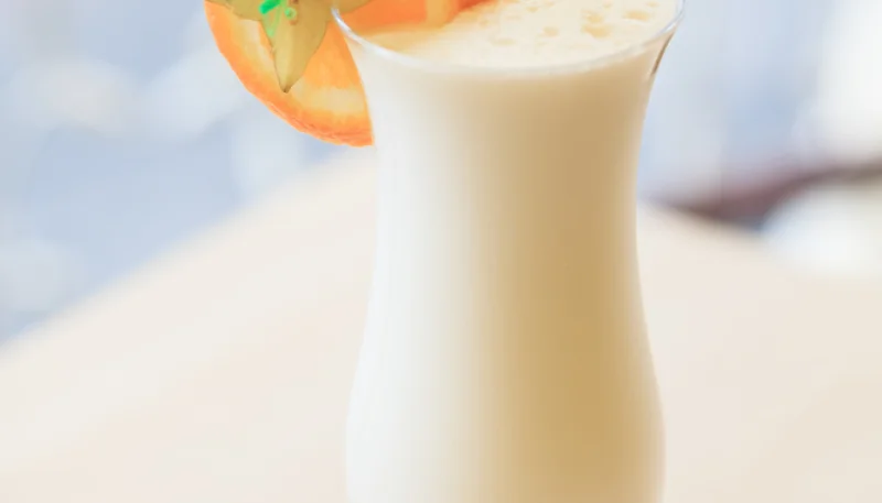 Batido de naranja y vainilla helada