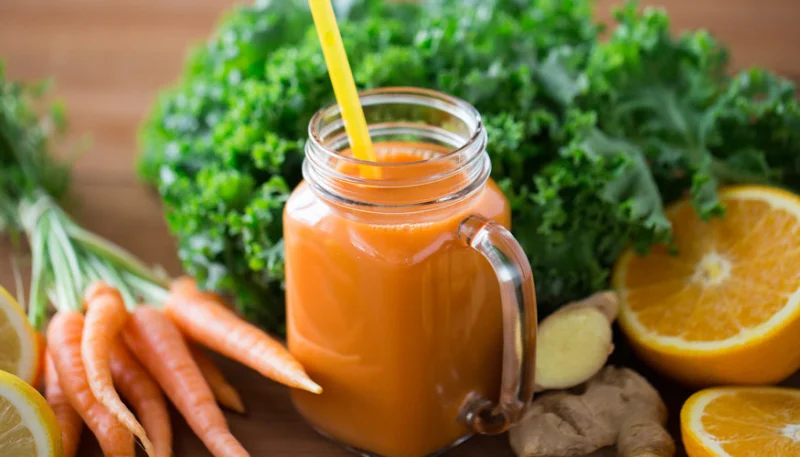 Batido de naranja y zanahoria