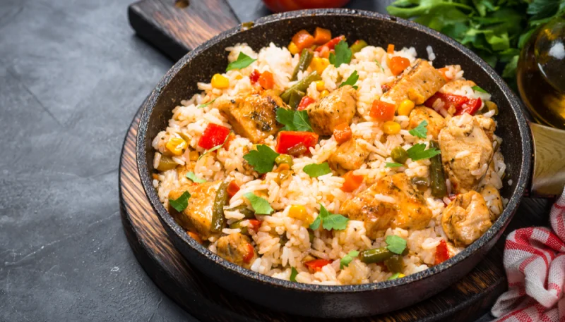 Cazuela de pollo con arroz