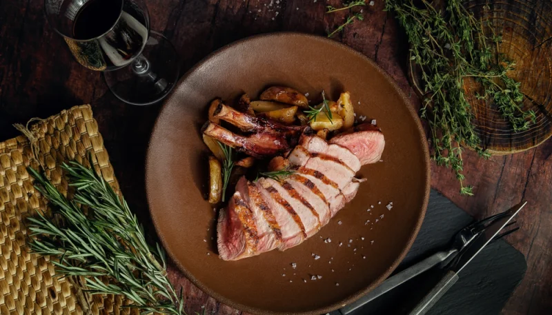 Chuleta de cerdo al vino