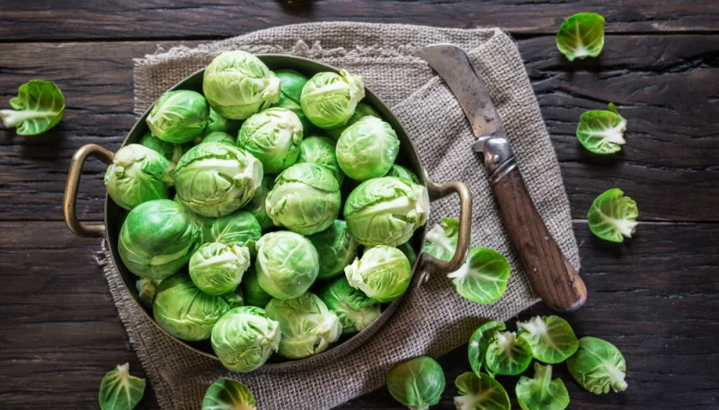 Coles de Bruselas con cerveza