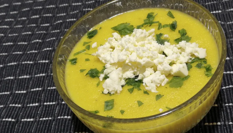 Crema de verduras y quinoa