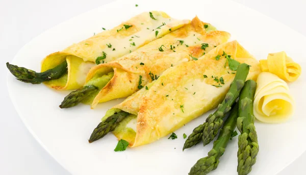 Crepes de espárragos