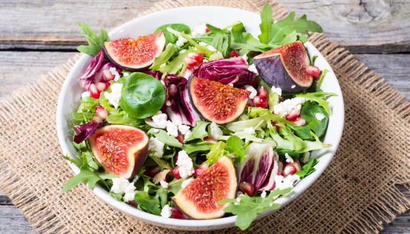Ensalada de higos y queso azul