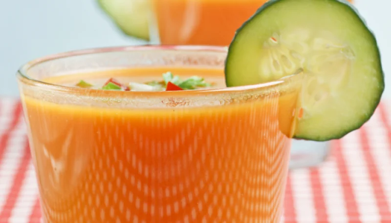 Gazpacho de melocotón