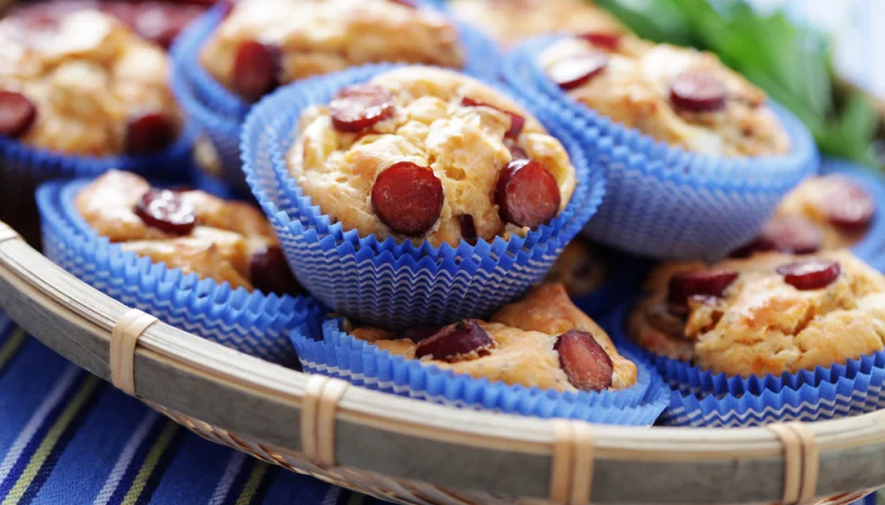 Magdalenas con chorizo