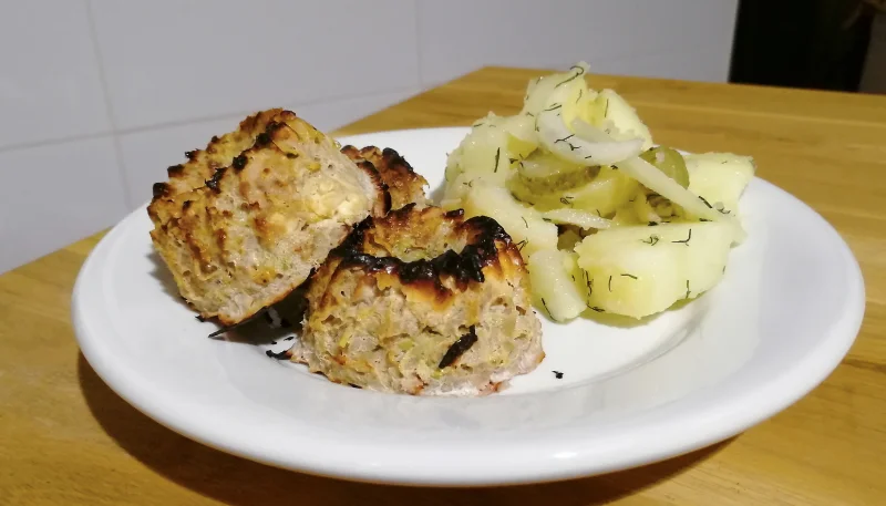Muffins de ternera y calabacín
