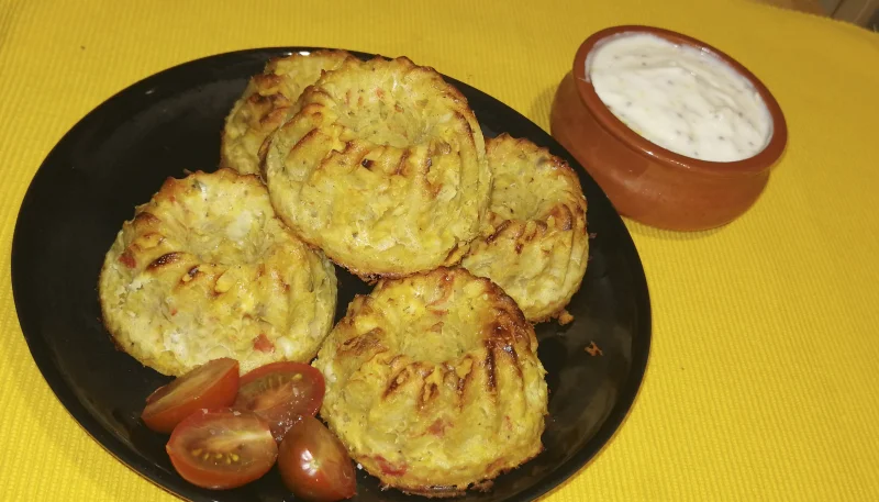 Muffins salados de garbanzos