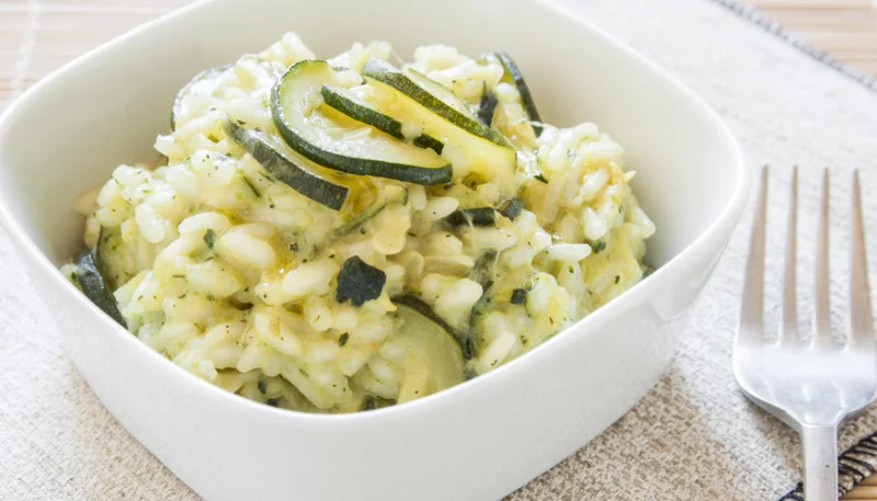 Risotto con calabacín con Thermomix