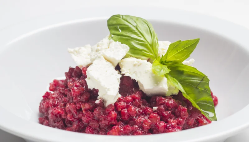 Risotto de remolacha