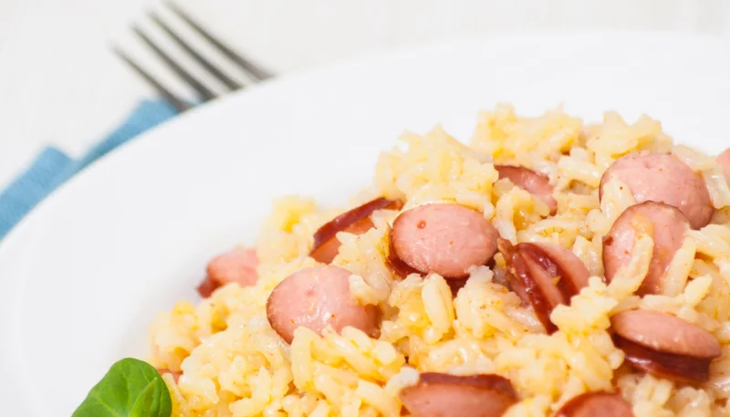 Risotto de salchichas
