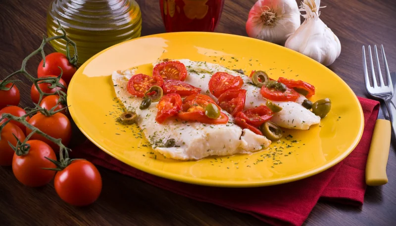 Rodajas de merluza al microondas