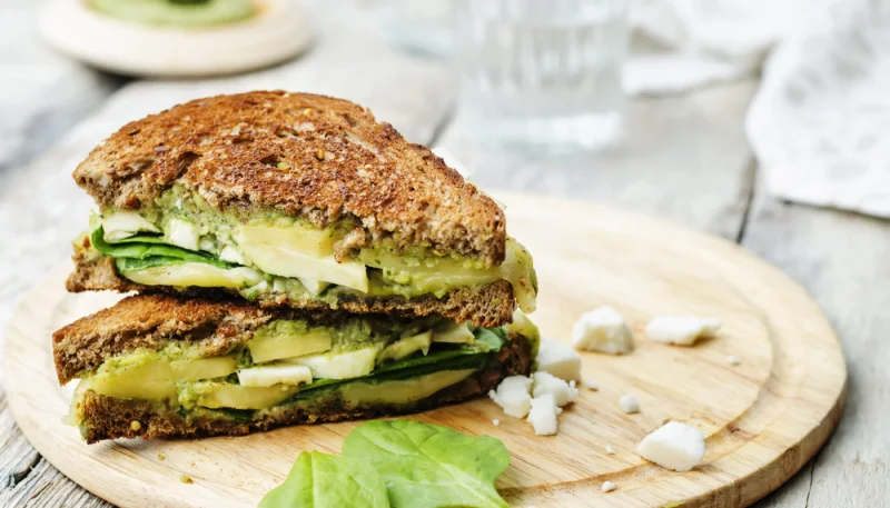 Sandwich de espinaca