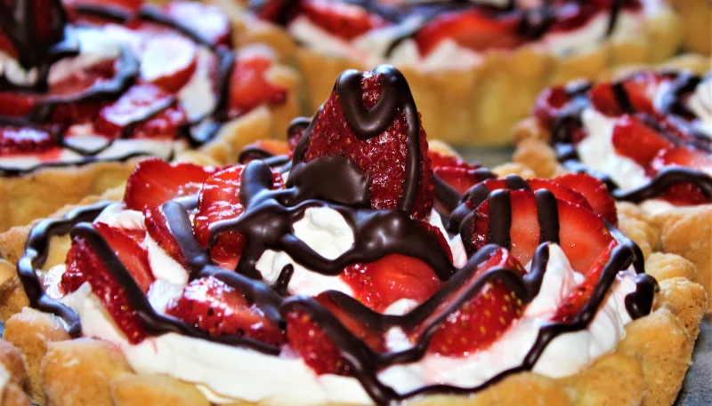 Tarta de fresas maceradas