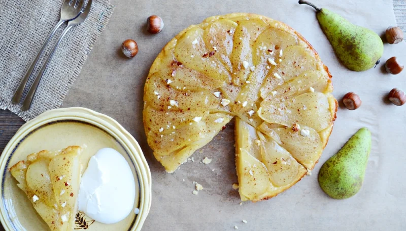 Tarta de pera