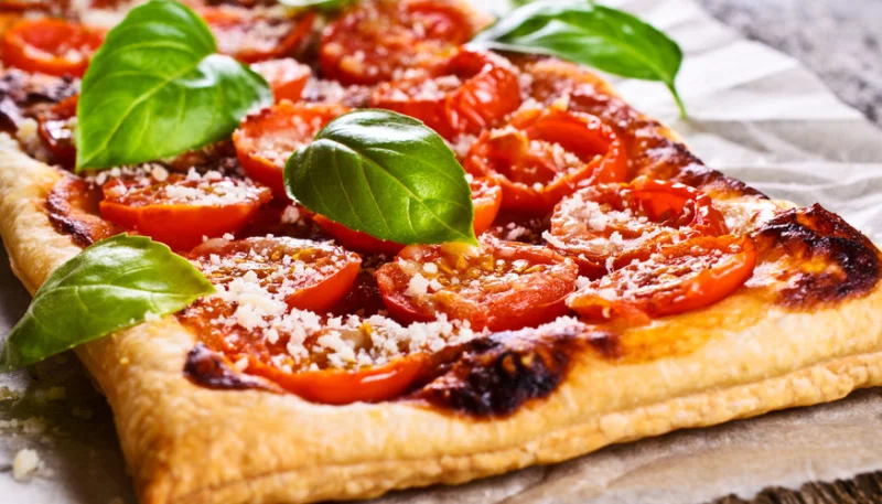 Tarta de tomate y mostaza