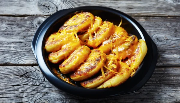 Tortitas de patatas rellenas de queso