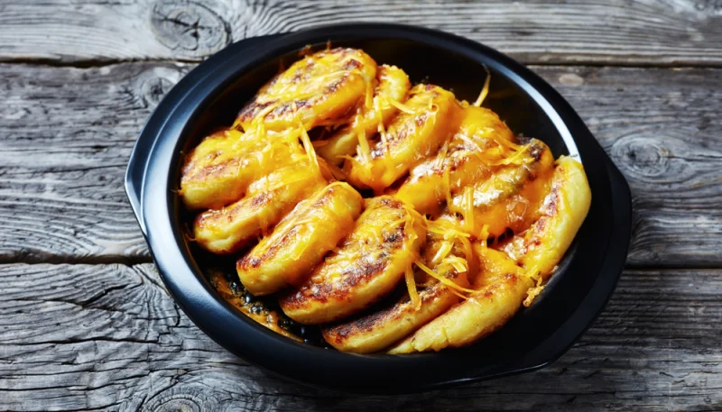 Tortitas de patatas rellenas de queso