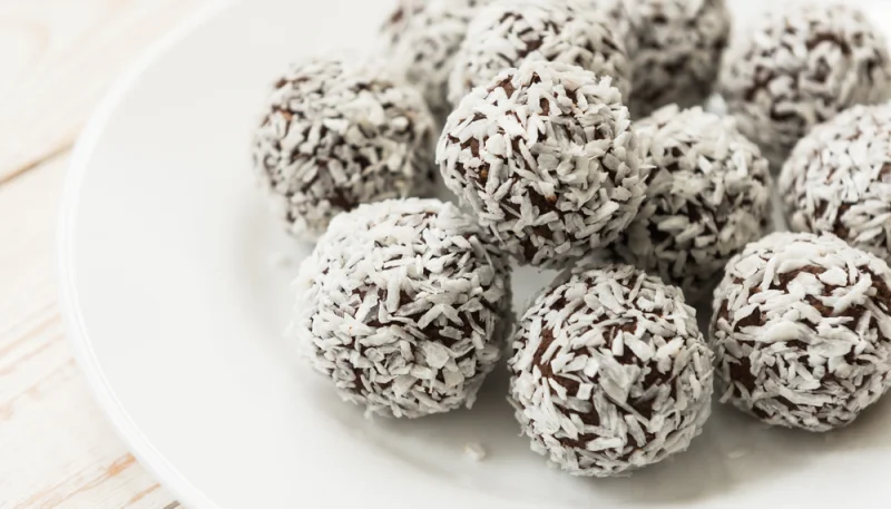 Trufas de avena y cacao