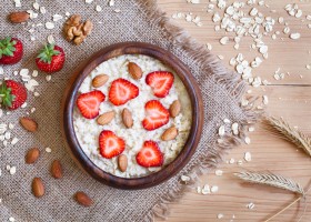 Avena con fresas
