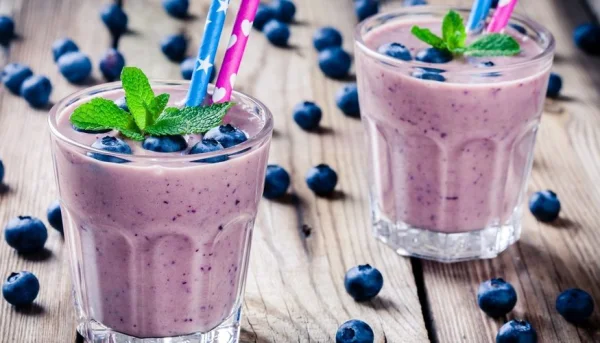 Batido de arándanos
