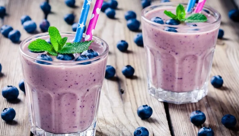 Batido de arándanos