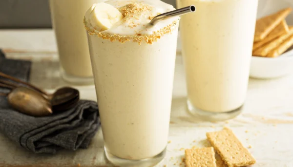 Batido de galletas de vainilla
