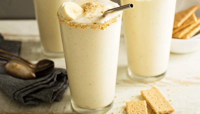 Batido de galletas de vainilla