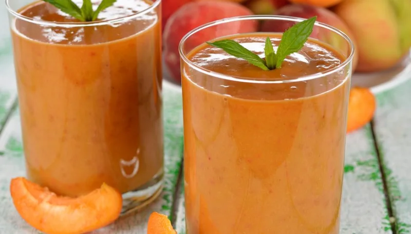Batido de nectarinas y albaricoques