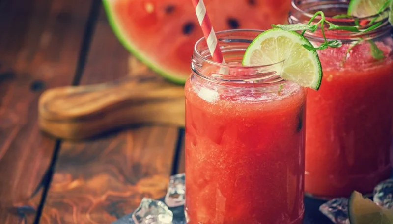 Batido de sandía y menta