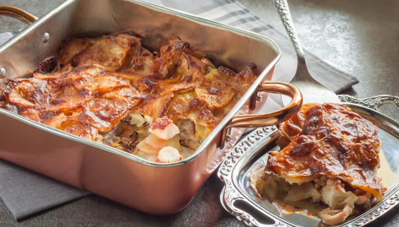 Berenjenas al horno con patatas