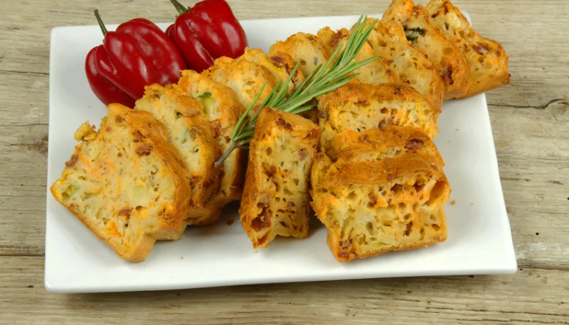 Bizcocho de pimiento y chorizo