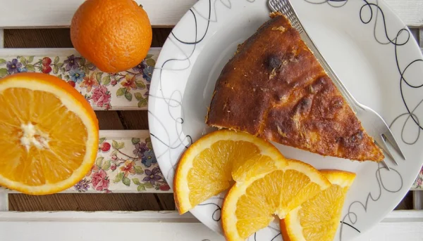 Bizcocho de yogur y naranja