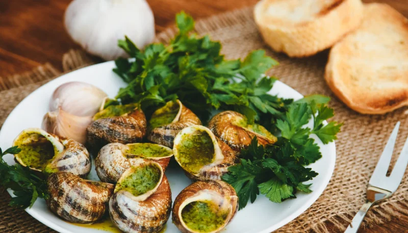 Caracoles con perejil