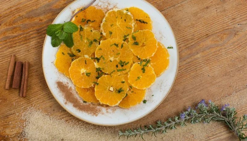 Carpaccio de naranja