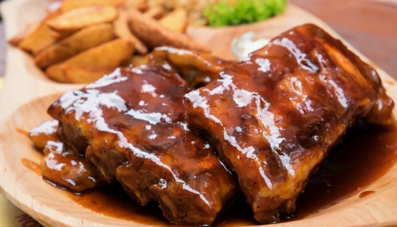Costillas de cerdo con caramelo