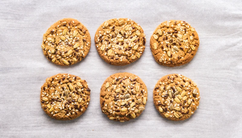Galletas con cereales sin mantequilla y sin huevo