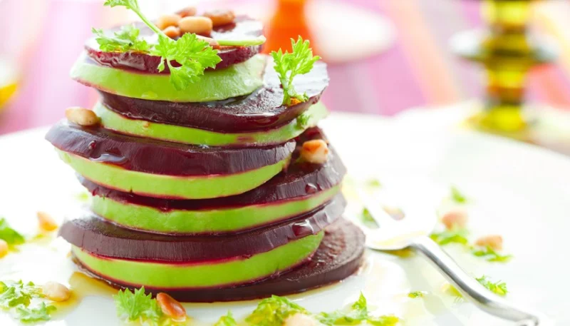 Milhojas de remolacha