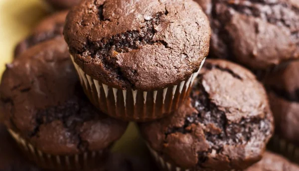 Muffins de chocolate y pera