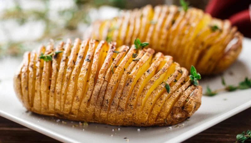 Patatas al estilo sueco (Hasselback)