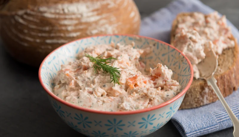 Paté de huevos y cangrejo