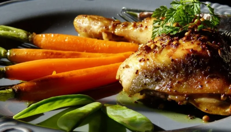 Pollo al limón y zanahoria