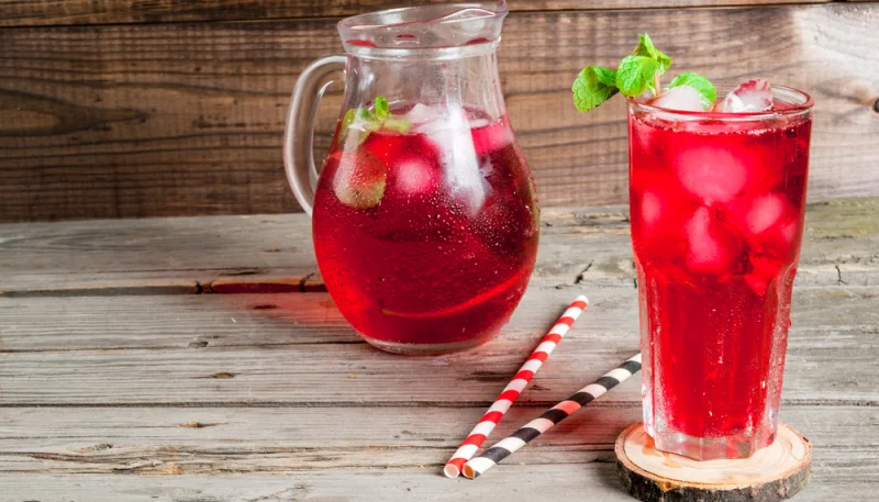 Té Rooibos con fresas