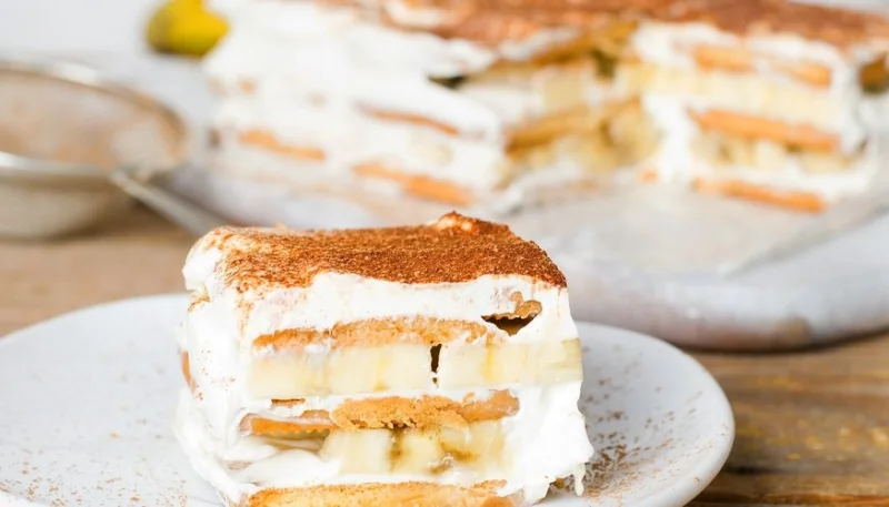 Tiramisú de banana