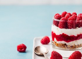 Tiramisú de frambuesas