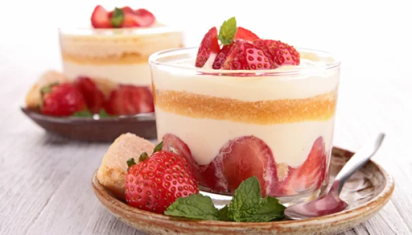 Tiramisú de fresas